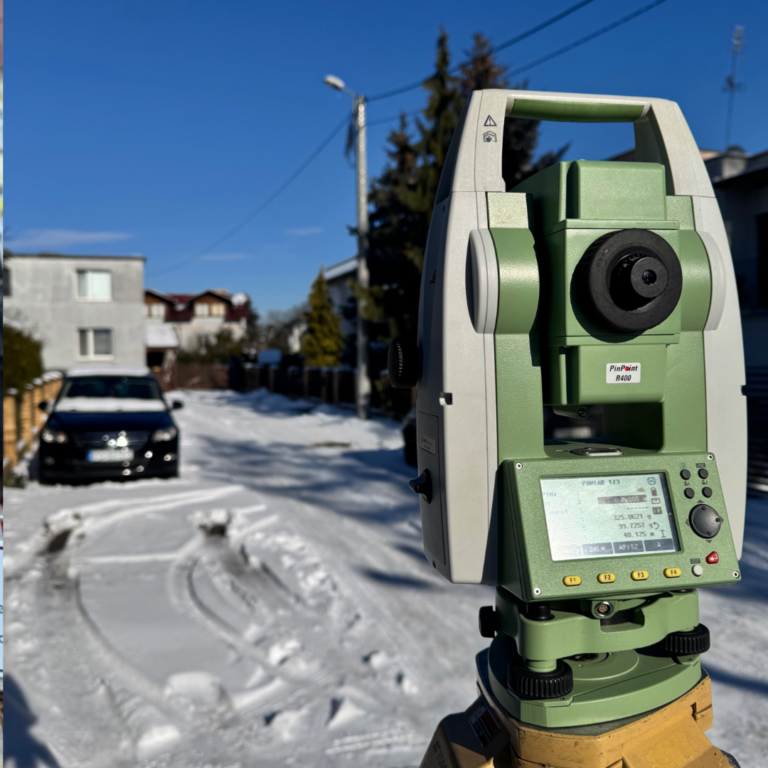 Geodeta w pracy- pomiary